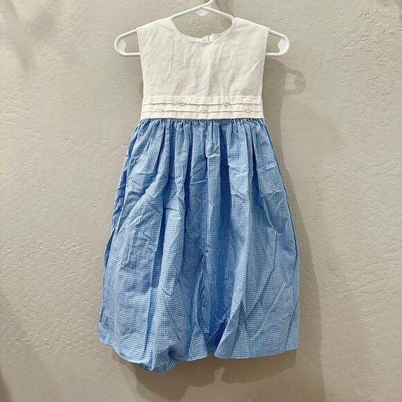 Simi Blue Gingham Tank Dress - Picture 1 of 10
